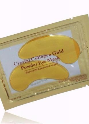 Патчі під очі "золоті" elit-lab crystal collagen gold powder eye mask2 фото