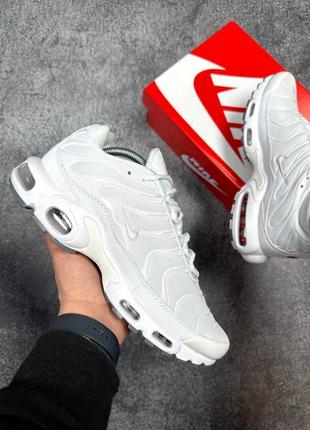 Оригинальные мужские кроссовки nike air max plus tn white 41-45р.