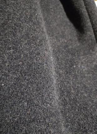 Пальто двобортне оверсайз вовняне вільного крою подовжене міді класика6 фото