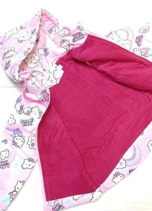 Куртка дитяча демисезонна для дівчинки, 86 см. рожева2 фото