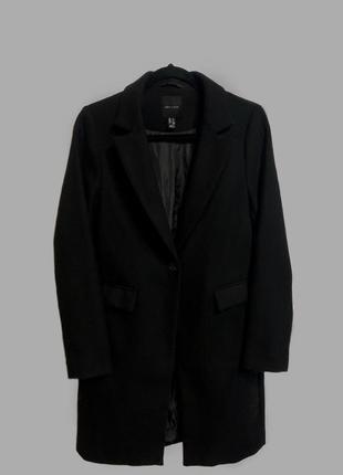 Черное пальто new look