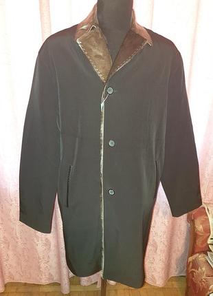 Пальто мужское на натуральном кролике