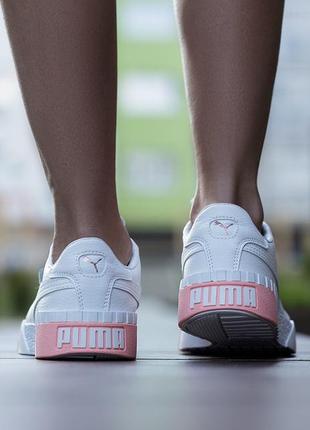 Кроссовки puma cali white/pink кросівки кеди кеды3 фото