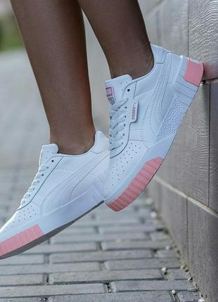 Кроссовки puma cali white/pink кросівки кеди кеды5 фото