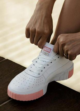 Кроссовки puma cali white/pink кросівки кеди кеды6 фото