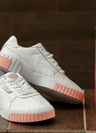 Кроссовки puma cali white/pink кросівки кеди кеды8 фото