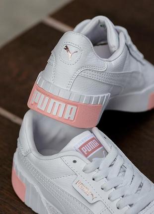 Кроссовки puma cali white/pink кросівки кеди кеды7 фото