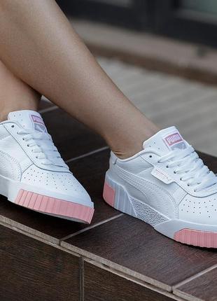 Кроссовки puma cali white/pink кросівки кеди кеды9 фото