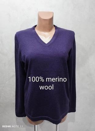 Актуальный качественный шерстяной пуловер популярного немецкого бренда joop!1 фото