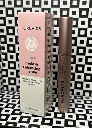 Сироватка для росту вій на пептидах forchics forlash eyelash enhancing serum 3 ml