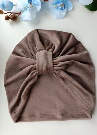 Тюрбан ходжаб велюровый женская чалма шапка