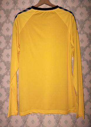 Женский лонгслив спортивный hummel желтый футболка на длинный рукав футбольная3 фото
