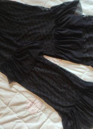 Asos, uk12 шикарні штанці тюль в горошок4 фото