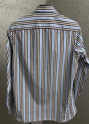 Полосатая рубашка от бренда tommy hilfiger4 фото