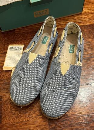 Эспадрильи original raw navy rustic blue paez7 фото