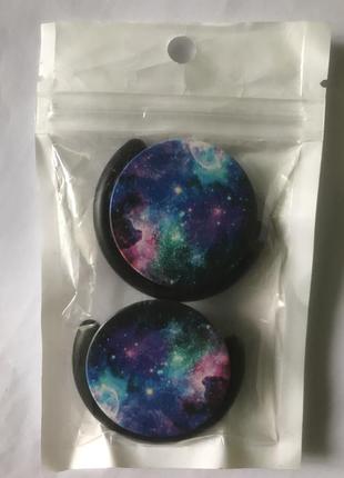 Попсокет (popsockets) тримач для смартфона "чумацький шлях" (зоряне небо) - 2 штуки