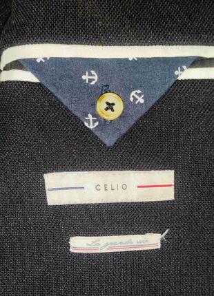 Celio (france) стильный легкий пиджак блейзер р. 54 (xl)7 фото