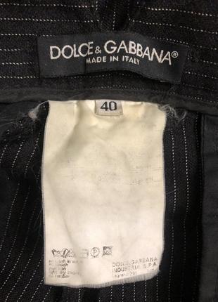 Брюки, штаны dolce & gabbana оригинал бренд классика тонкая шерсть демисезонные размер 38,40 на s, m8 фото
