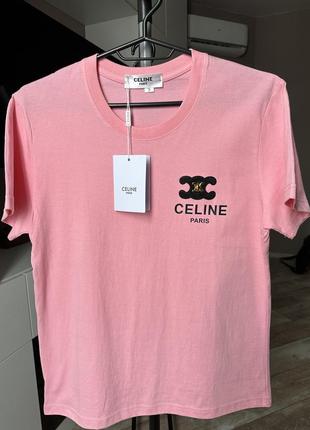 Рожева футболка celine