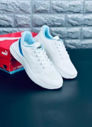 Puma кроссовки женские белые сеточки размеры 35-411 фото