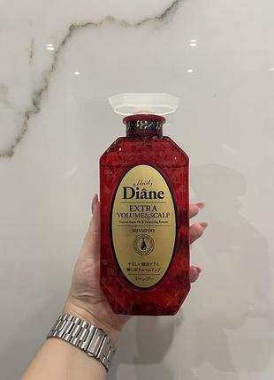 Шампунь кератиновий для волосся "об'єм" moist diane perfect beauty extra volume & scalp shampoo