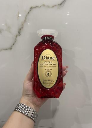 Шампунь кератиновий для волосся "об'єм" moist diane perfect beauty extra volume & scalp shampoo6 фото