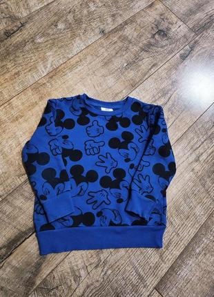 Свитшот, кофта, свитер, mickey mouse, disney, george, р. 92-98, 2-3 года