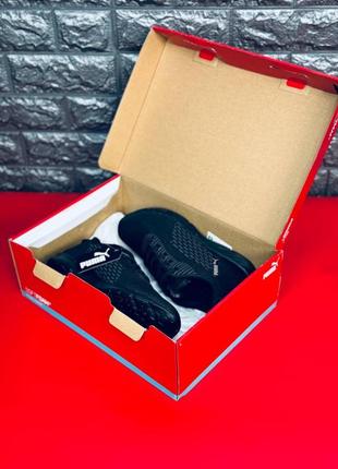 Puma кроссовки подростковые/ мужские сеточки черные размеры 36-457 фото