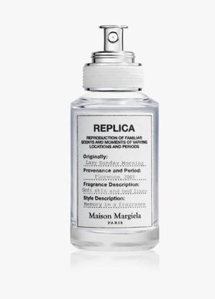 Туалетна вода maison margiela replica lazy sunday morning1 фото