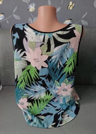 Женская блуза в цветы размер батал 50/524 фото