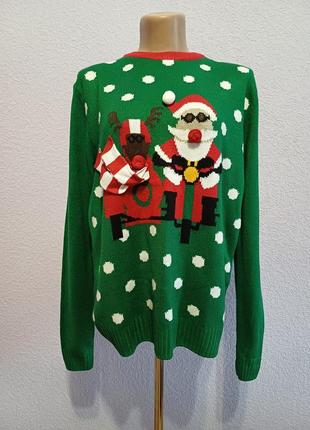 Класний зимовий светр, джемпер новорічний, різдвяний3 фото