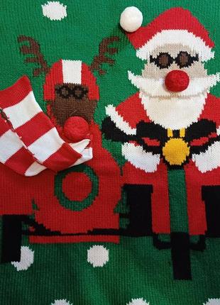 Классный зимний свитер, джемпер новогодний, рождественский8 фото