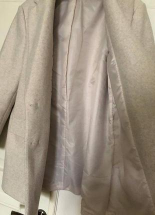 Zara пальто пиджак жакет бежевый размер s-m куртка2 фото