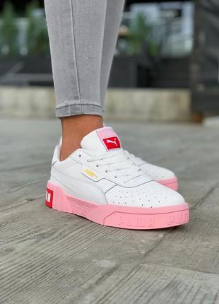 Кроссовки puma cali white & pink кросівки кеди кеды9 фото