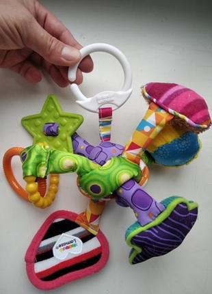 Lamaze развивающая игрушка подвеска узелок на коляску кроватку1 фото