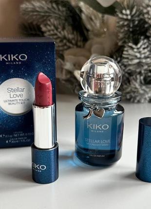 Оригінал набір kiko stellar love ultimate beauty kit кіко помада парфум