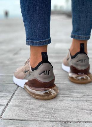 Кроссовки nike air max 270 brown кросівки9 фото