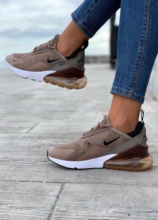 Кроссовки nike air max 270 brown кросівки10 фото