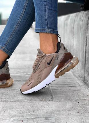 Кроссовки nike air max 270 brown кросівки5 фото