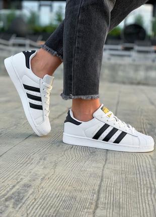 Кроссовки adidas superstar white кросівки кеди кеды5 фото