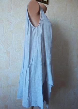 Асиметричне натуральне плаття сарафан2 фото