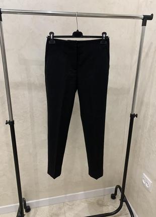 Классические черные брюки cos шерстяные брюки женские базовые1 фото