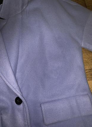 Пальто синсей лавандового цвета