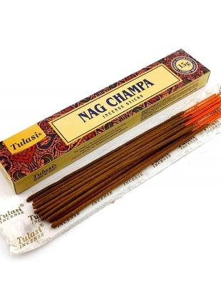 Nag champa incense stiks (наг чампа)(15 грам)(tulasi)(дивіться опис)