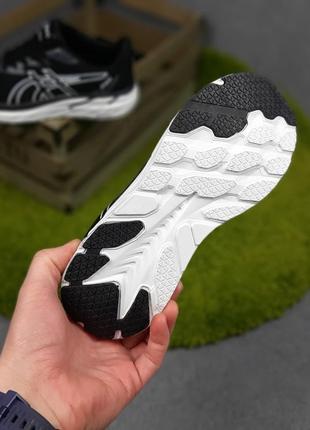 Asics gel-excite 10 чорні з білим кросівки кеди чоловічі асікс весняні літні демісезонні демісезон низькі текстильні сітка легкі топ якість5 фото