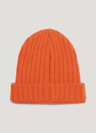 Новая зимняя шапка tommy hilfiger ( tommy orange hat ) с америки2 фото