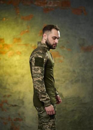 Тактическая военная рубашка убакс для военнослужащих,пиксельная демисезонная кофта убакс все размера8 фото