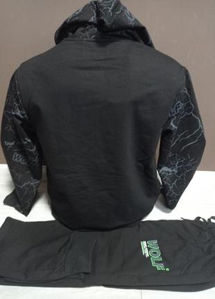 Детский спортивный костюм "волк манга" для мальчика подростка grace венгрия на 6-16 лет кофта с штанами3 фото