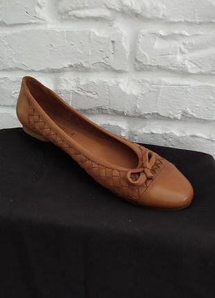 Кожаные балетки