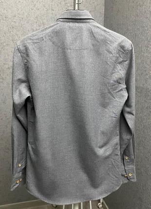 Серая рубашка от бренда kronstadt4 фото